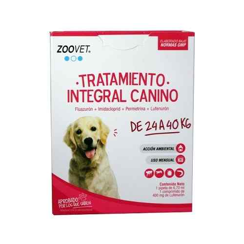 Zoovet Tratamiento Integral Canino De 9 A 24kg  1 Pipeta 4ml + 2 Comprimidos 115mg, , large image number null