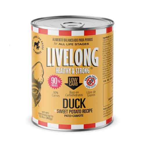 Livelong Dog Pato + Camote 362 Gr, , large image number null