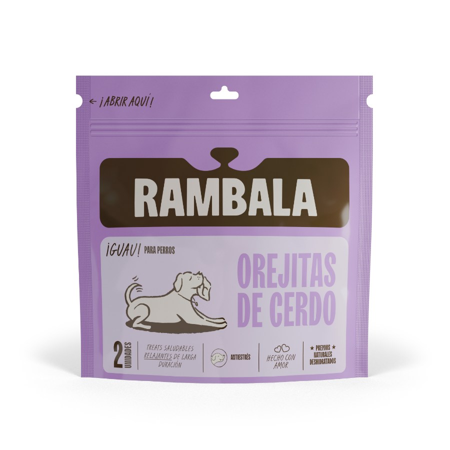 Rambala Treats Deshidratados Orejitas De Cerdo X2 Un