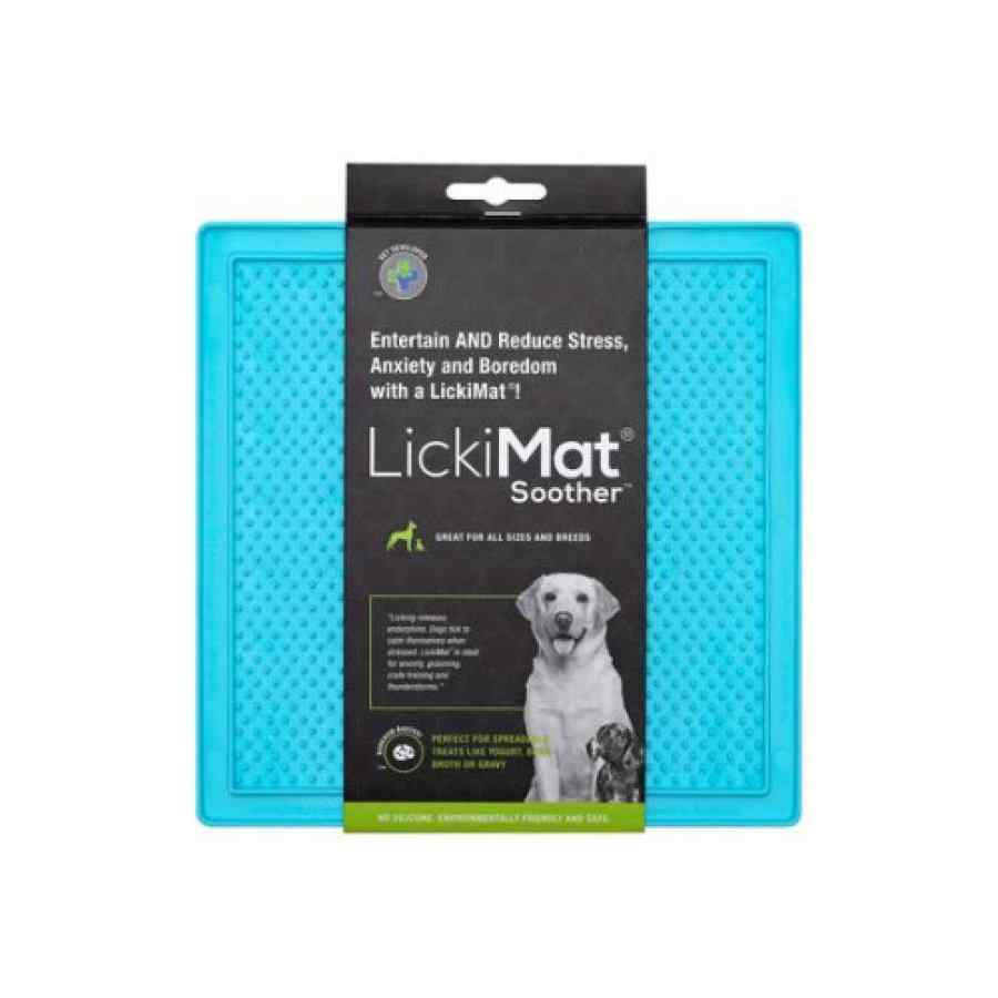 Lickimat Soother Turquoise Dog Plato Anti Ansiedad