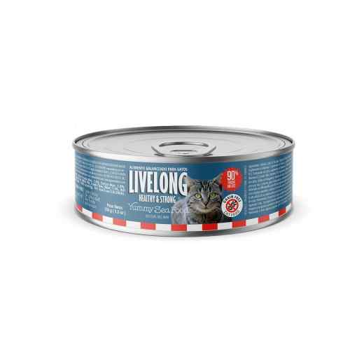 Livelong Gato Delicias Marinas 156 Gr