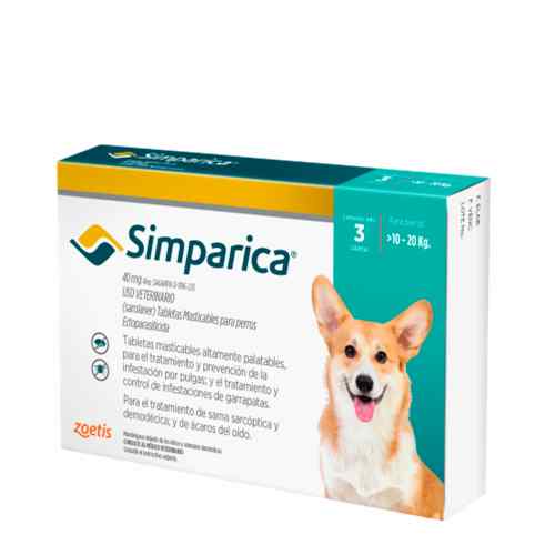 Simparica Antipulgas 40mg (10 a 20kg), , large image number null