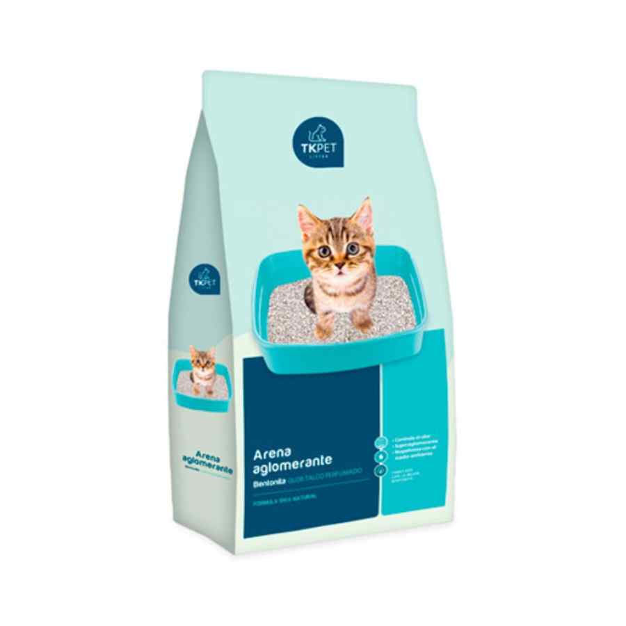 Arena para gato Tkpet aglomerante aroma talco 10 KG