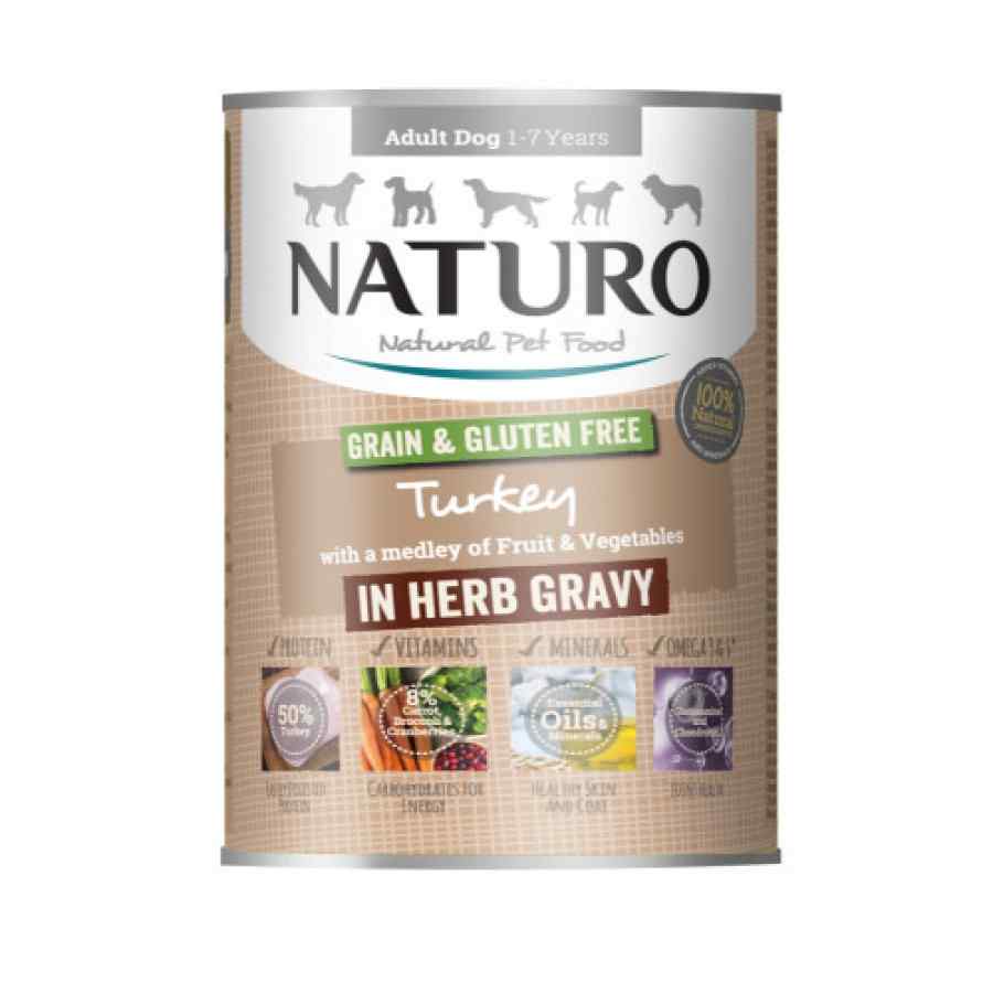 Naturo Pavo Con Frutas Y Vegetales Libre De Gluten Y Granos Para Perro Adulto 390gr, , large image number null