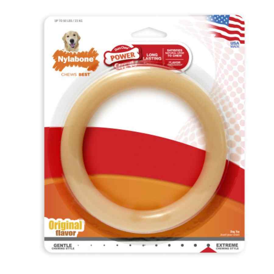 Nylabone Anillo Dental Masticable, Sabor Original L