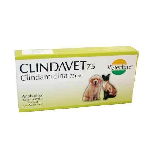 Clindavet/ Clindamicina 75mg Antibiotico Blister