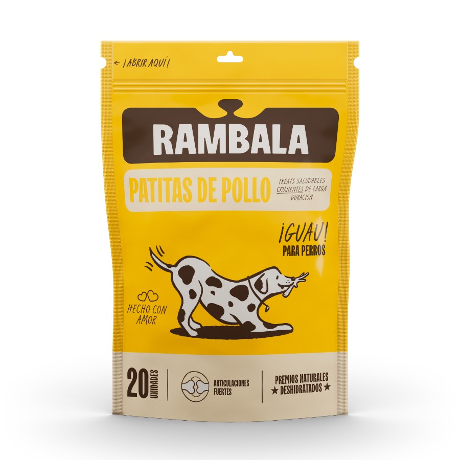 Rambala Treats Deshidratados Patitas De Pollo X20 Un