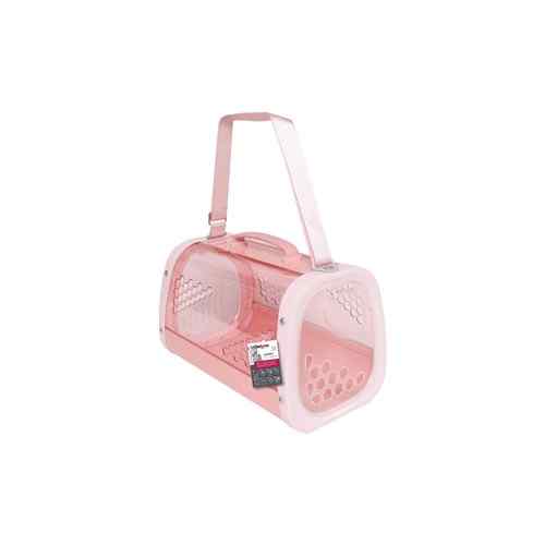 Honey Transportador Transparente Rosado 59x38x35.5cm