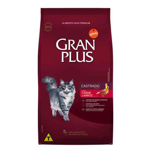 Gran Plus Gato Adulto Castrado Carne y Arroz 3kg, , large image number null