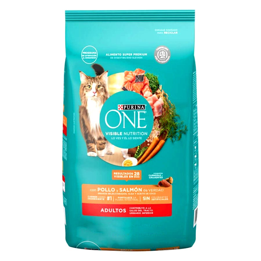 One Gato Adulto Salmon Alimento Seco Gato