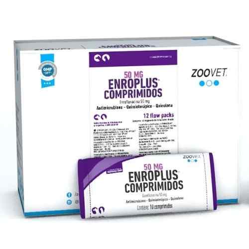 Zoovet Enroplus 50 Mg /Antibiotico Blister