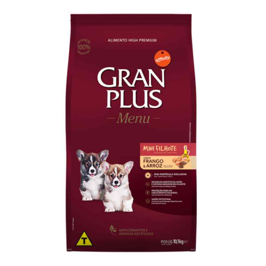 Gran Plus Menu Cachorro Perro Pequeño Mini Pollo Y Arroz 10kg