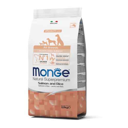 Monge Puppy All breeds Salmon y Arroz 2.5 kg