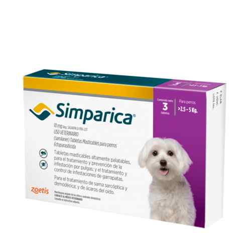 Simparica Antipulgas 10mg (2.5 a 5kg), , large image number null