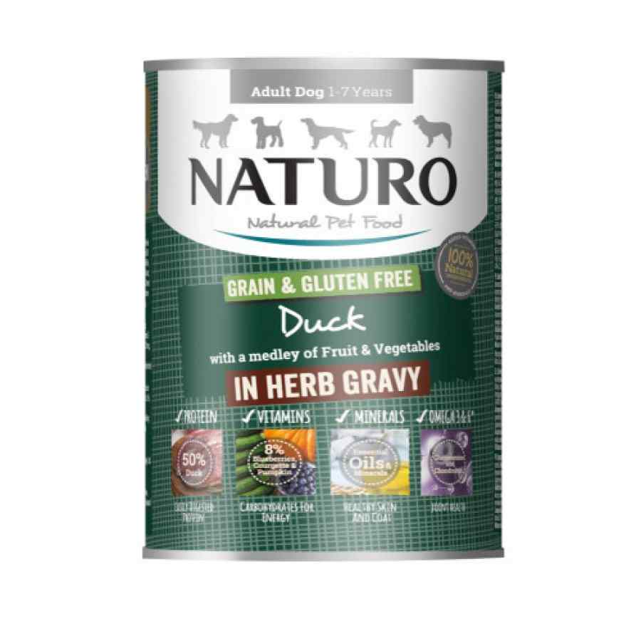 Naturo Pato Con Frutas Y Vegetales Libre De Gluten Y Granos Para Perro Adulto 390gr, , large image number null