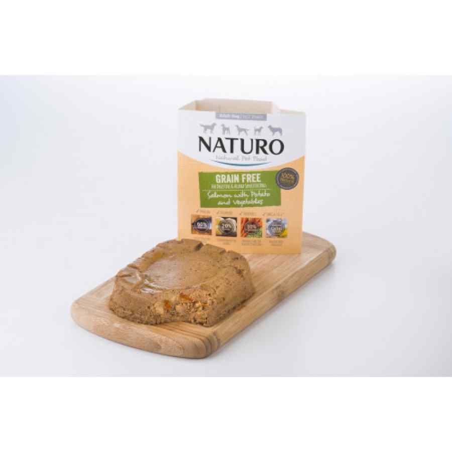 Naturo Salmon Con Papa Y Vegetales Libre De Granos Para Perros Adulto 400gr, , large image number null