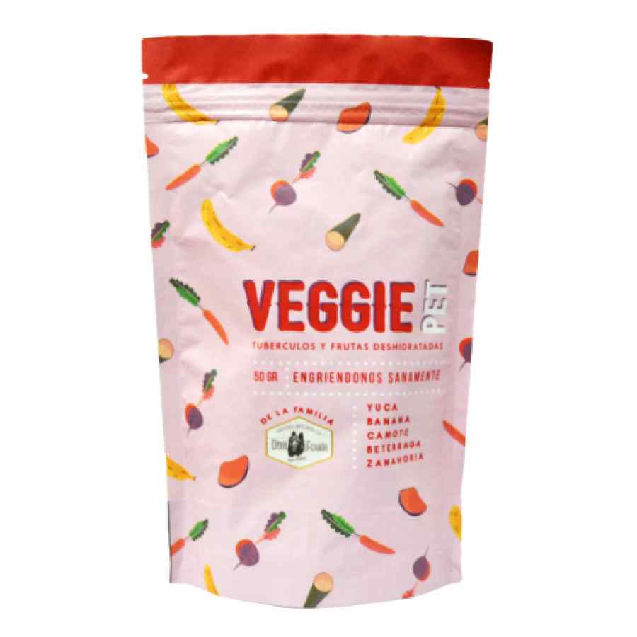 VEGGIE PET tubérculos y frutas deshidratadas