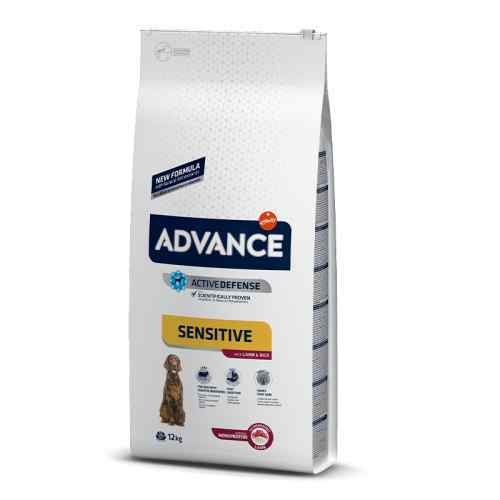 Advance Sensitive Cordero Y Arroz Para Adultos De Todos Los Tamaños 12KG