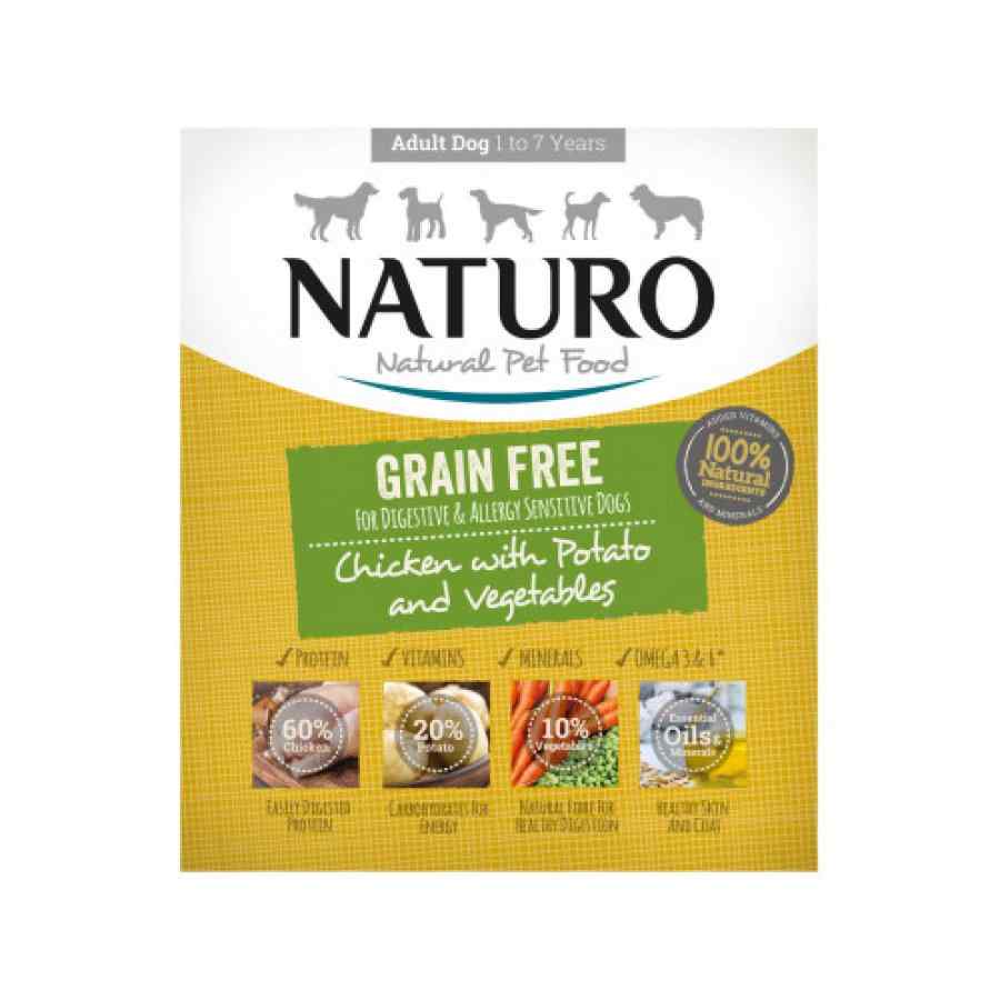 Naturo Pollo Con Papa Y Vegetales Libre De Granos Para Perros Adulto 400gr