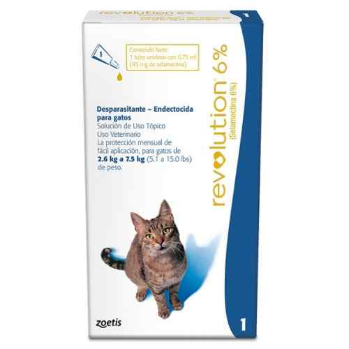 Revolution Antipulgas 6% / 0.75ml (2.6 7.5kg) (1 Unidad), , large image number null