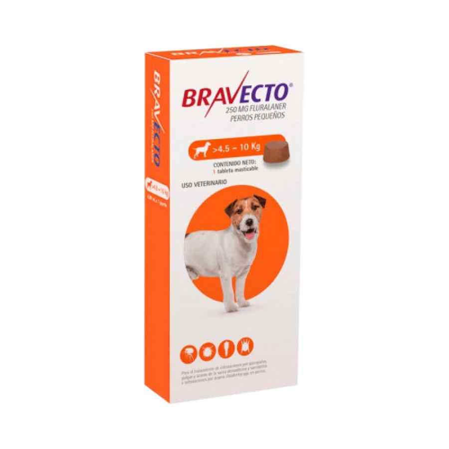 Bravecto 250mg para Perro 4.5 a 10kg 1 Tab.