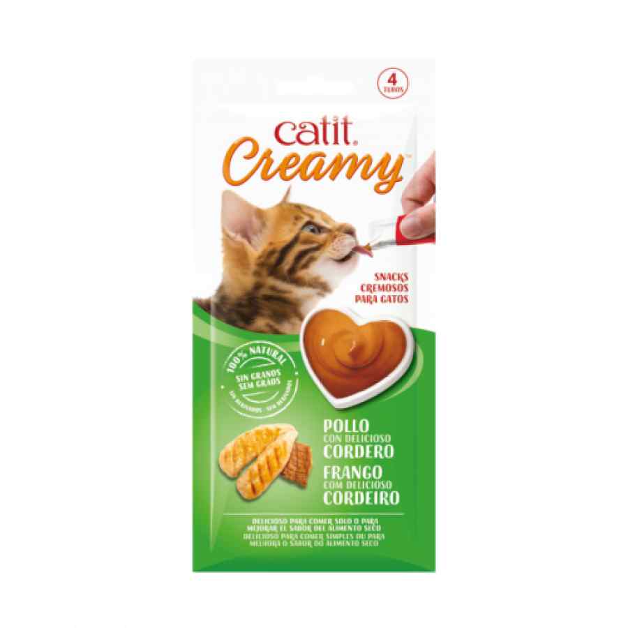 Cat It Creamy Pollo Con Cordero 4x10gr, , large image number null