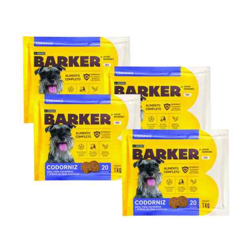 Combo Barker Hamburguesas de Codorniz 20 unids. 1kg x 4