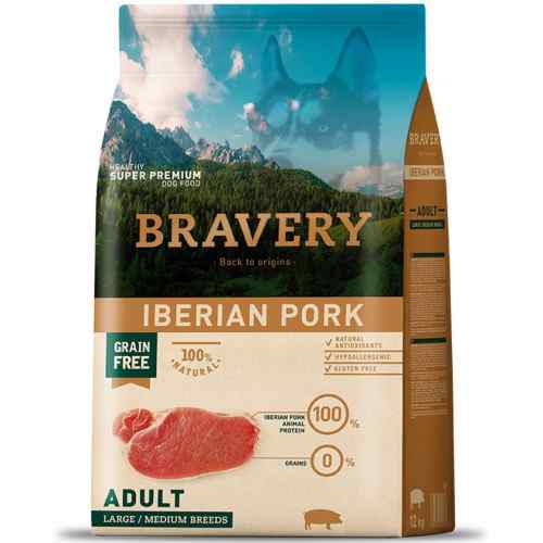 Bravery Iberian Pork Adult Large/Medium Breeds Alimento Seco Perro, , large image number null