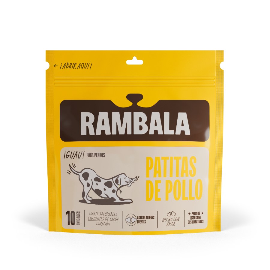 Rambala Treats Deshidratados Patitas De Pollo X10 Un