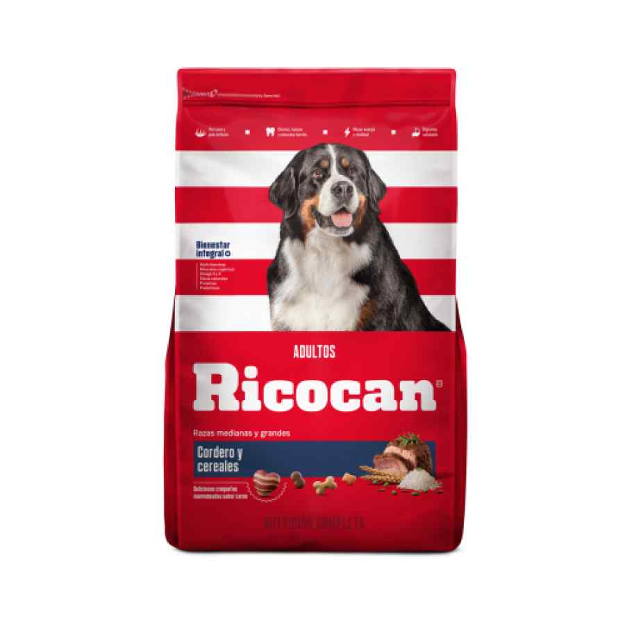 Ricocan Cordero Y Cereales Adultos Razas Medianas Y Grandes Alimento Seco Perro