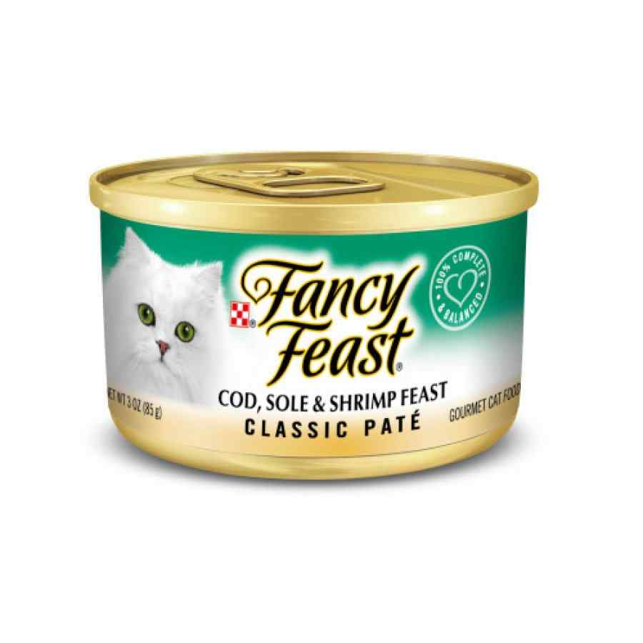 Fancy Feast Paté Clásico Con Bacalao, Lenguado, Camaron Y Otros 85 g, , large image number null