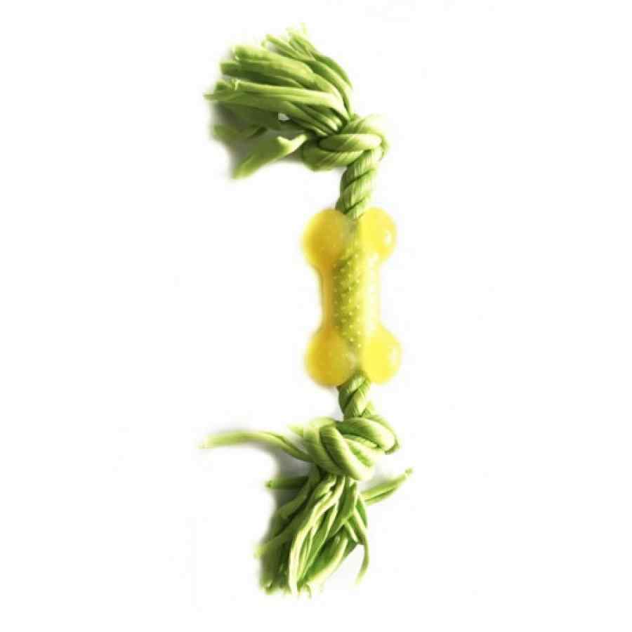 Play&Bite Tc Rope With Bone Green, , large image number null