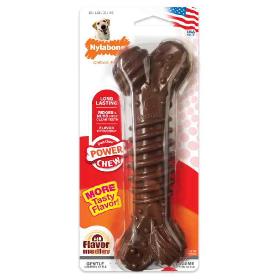 Nylabone Hueso Dental Texturado Masticable, Sabores Mixtos, , large image number null